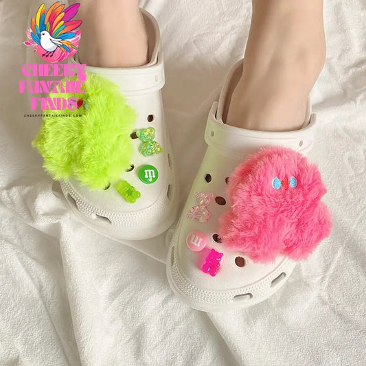 Cute Sneakers Accessories Shoe Buckle Cartoon Plush Decoration Cheeky Fantail Finds