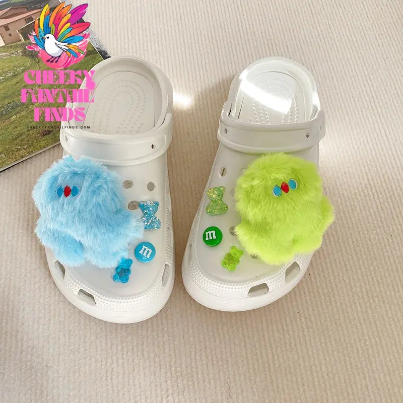 Cute Sneakers Accessories Shoe Buckle Cartoon Plush Decoration Cheeky Fantail Finds