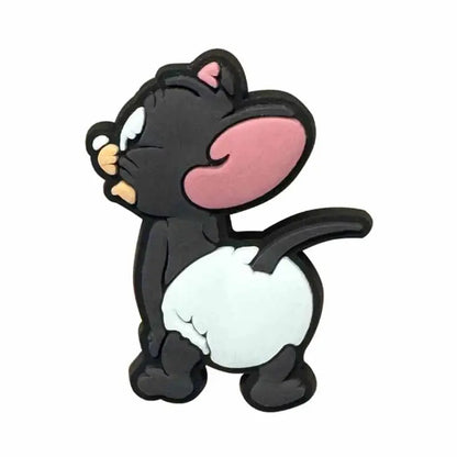 Cute Tom and Jerry Series Shoe Charms Set For Clogs Bogg Bag Bubble Slides Sandals PVC Shoe Decorations Beach Bag Accessories Cheeky Fantail Finds