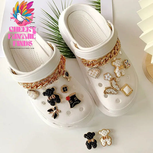 DIY Sneakers Accessories Shoe Buckle Chain Decoration Cheeky Fantail Finds
