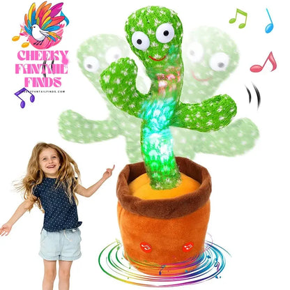 Dancing Cactus 120 Song Speaker Talking Usb Battery Voice Repeat Plush Cactu Dancer Toy Talk Plushie Stuffed Toys For Kids Gift Cheeky Fantail Finds