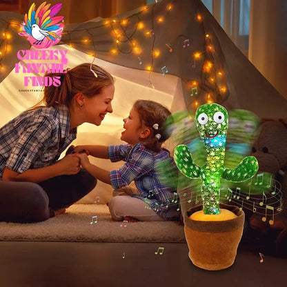 Dancing Cactus 120 Song Speaker Talking Usb Battery Voice Repeat Plush Cactu Dancer Toy Talk Plushie Stuffed Toys For Kids Gift Cheeky Fantail Finds