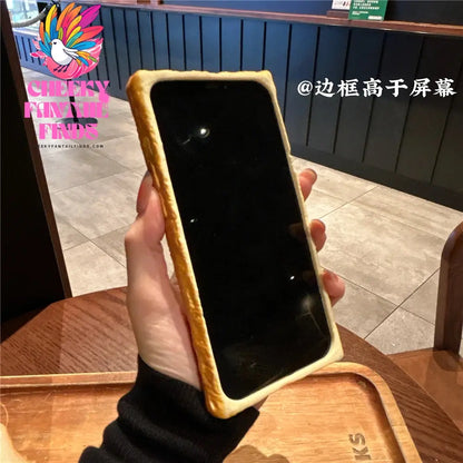 Delicious 3D Toast Bread Phone Case for iPhone 16Pro max 15 14 13 12 11 Xs Xr 8plus Cookie Egg Handle Holder Funny Cartton Cover Cheeky Fantail Finds
