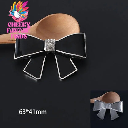 Diamond Bow-shaped Shoe Buckle Accessories Diy Phone Case Ornament Accessories Cheeky Fantail Finds
