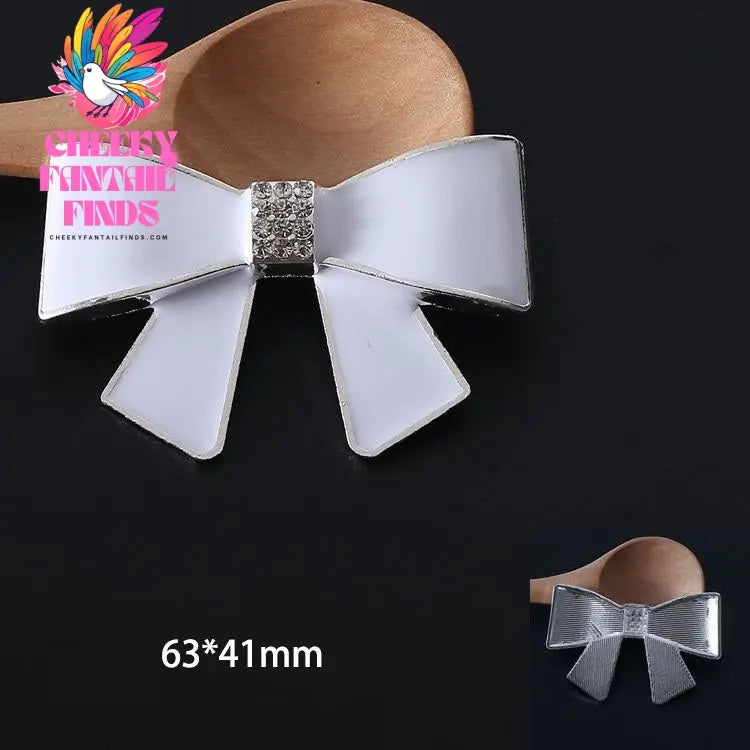 Diamond Bow-shaped Shoe Buckle Accessories Diy Phone Case Ornament Accessories Cheeky Fantail Finds