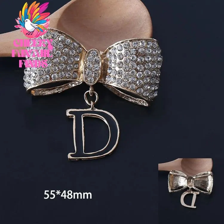 Diamond Bow-shaped Shoe Buckle Accessories Diy Phone Case Ornament Accessories Cheeky Fantail Finds