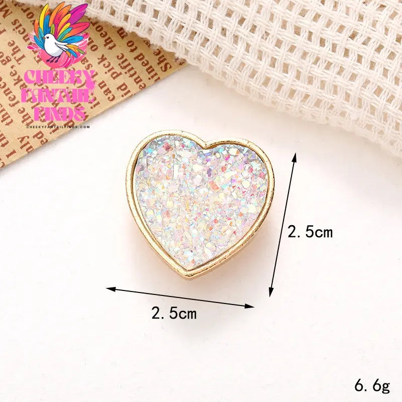 Diy Ornament Accessories Love Heart Bow Tie Gem Removable Shoe Ornament Shoe Buckle Cheeky Fantail Finds