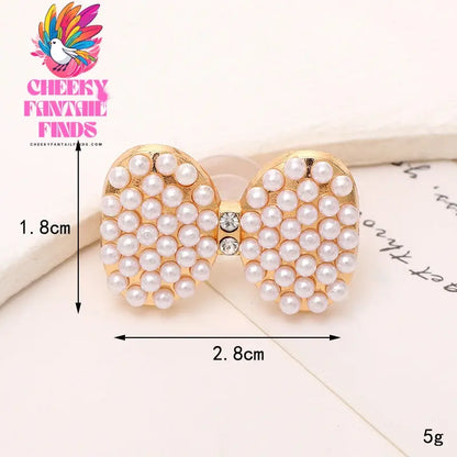 Diy Ornament Accessories Love Heart Bow Tie Gem Removable Shoe Ornament Shoe Buckle Cheeky Fantail Finds