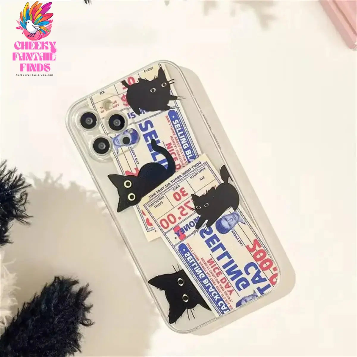 Doodle Angry Cat Case for Iphone 13 16 Pro Max 11 12 14 15 Pro Max 7 8 Plus 13 Mini XS XR SE 2022 13Pro Back Cover Clear Fundas Cheeky Fantail Finds