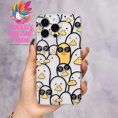 Doodle Angry Cat Case for Iphone 13 16 Pro Max 11 12 14 15 Pro Max 7 8 Plus 13 Mini XS XR SE 2022 13Pro Back Cover Clear Fundas Cheeky Fantail Finds
