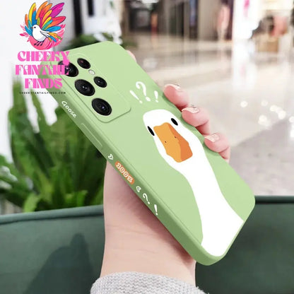 Doubtful Duck Phone Case For Samsung Galaxy S24 S23 S22 S21 S20 Ultra Plus FE S10 S9 S10E Note 20 ultra 10 9 Plus Cover Cheeky Fantail Finds