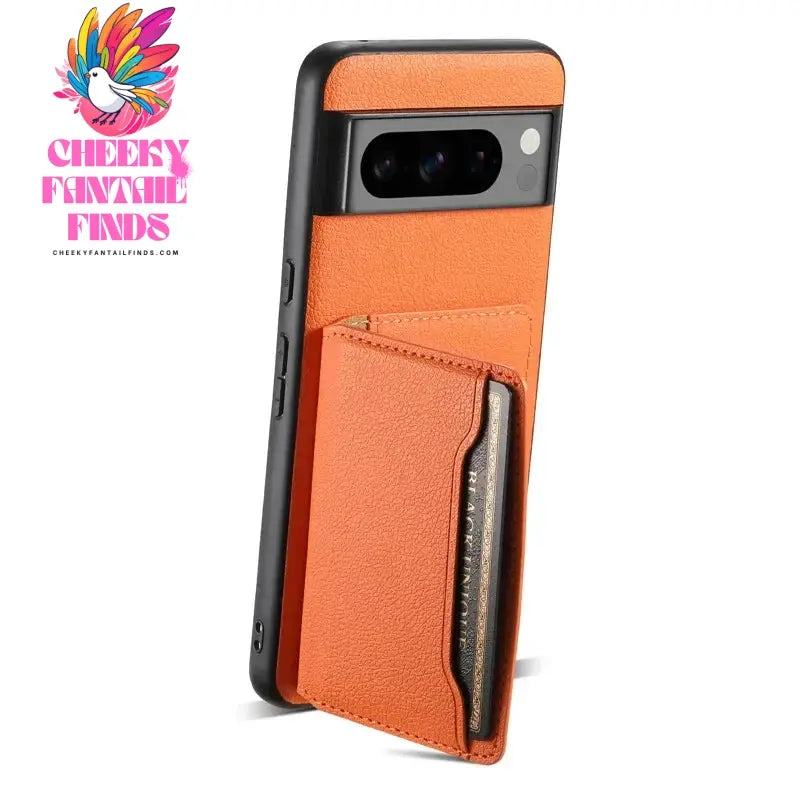 EUCAGR Luxury Multifunctional Leather Magnetic Wallet Phone Case for Google Pixel 9 8 7 6 Pro 8A 7A 6A Card Slot Holder Cover Cheeky Fantail Finds