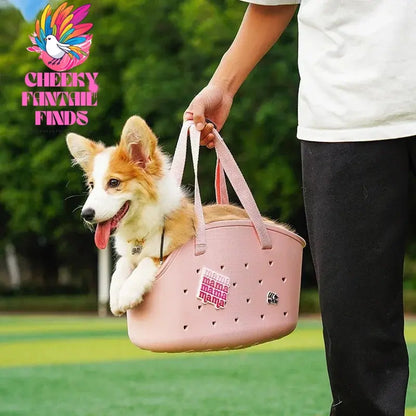 EVA Pet Cat Dog Bag Comfortable Open Pocket Outdoor Travel Portable pet Handle backpack Waterproof Easy Cleaning Pet Carrying - Cheeky Fantail Finds