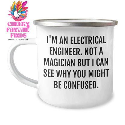 Electrical Engineer Gifts from Men - Funny Camping Mug for Dad's Unique Electrical Engineer Father's Day Unique Gifts - Image 1
