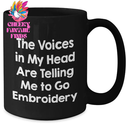 Embroidery Enthusiasts Gifts from Friends, Inspirational Mugs for Embroidery Lovers, Funny Mother's Day Unique Gifts for Her - Additional