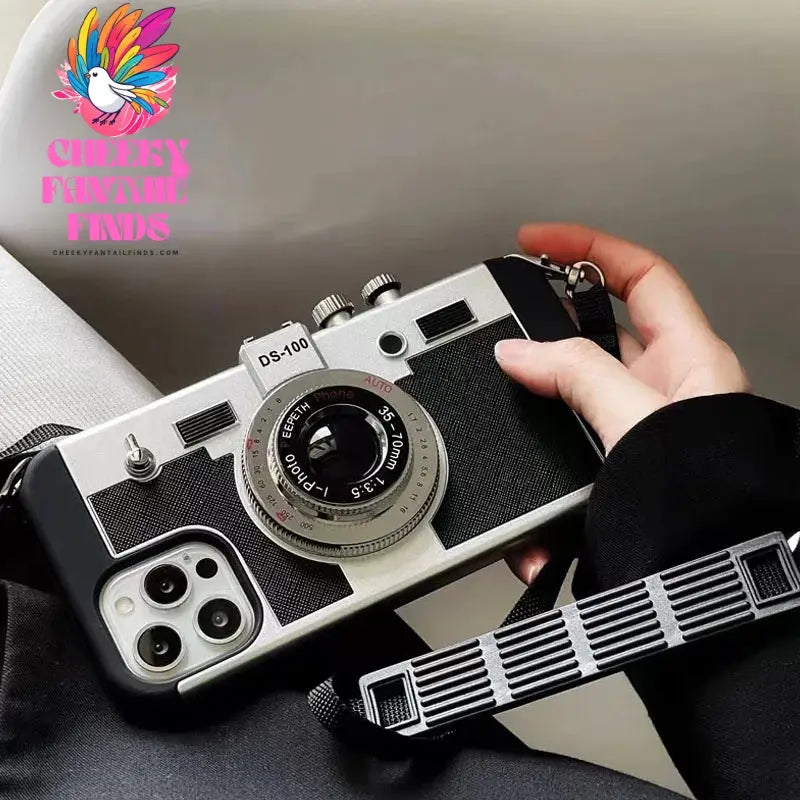 Emily In Paris 3D Retro Camera Leather Case for IPhone 11 13 14 15 Pro Max 12 Mini XS XR X 7 8 Plus SE 2022 IPones Accessories Cheeky Fantail Finds