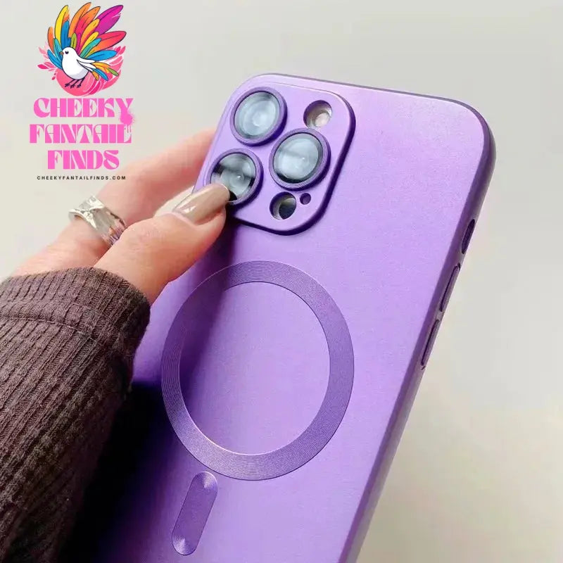 Fashion Luxury Matte Magnetic Case For iPhone 15 14 13 12 11 Pro Max Plus Phone Cases For Magsafe Shockproof Bumper Soft Cover Cheeky Fantail Finds