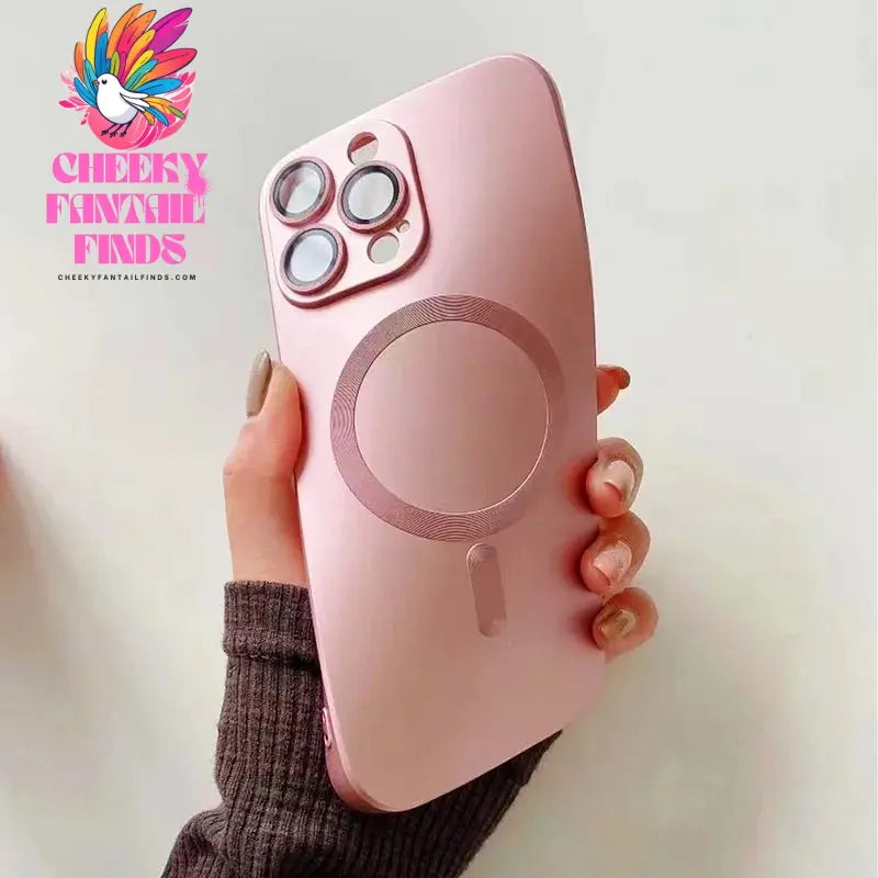 Fashion Luxury Matte Magnetic Case For iPhone 15 14 13 12 11 Pro Max Plus Phone Cases For Magsafe Shockproof Bumper Soft Cover Cheeky Fantail Finds