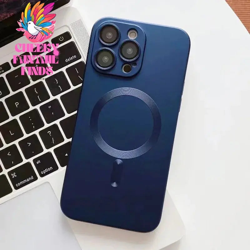 Fashion Luxury Matte Magnetic Case For iPhone 15 14 13 12 11 Pro Max Plus Phone Cases For Magsafe Shockproof Bumper Soft Cover Cheeky Fantail Finds