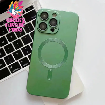 Fashion Luxury Matte Magnetic Case For iPhone 15 14 13 12 11 Pro Max Plus Phone Cases For Magsafe Shockproof Bumper Soft Cover Cheeky Fantail Finds