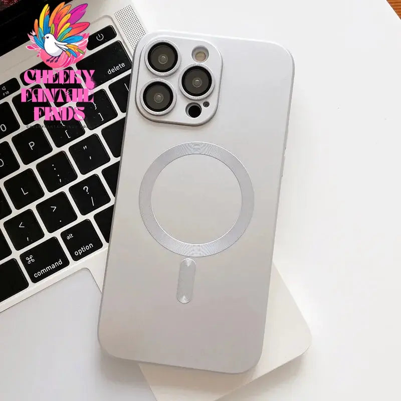 Fashion Luxury Matte Magnetic Case For iPhone 15 14 13 12 11 Pro Max Plus Phone Cases For Magsafe Shockproof Bumper Soft Cover Cheeky Fantail Finds