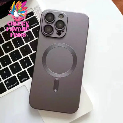 Fashion Luxury Matte Magnetic Case For iPhone 15 14 13 12 11 Pro Max Plus Phone Cases For Magsafe Shockproof Bumper Soft Cover Cheeky Fantail Finds
