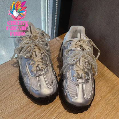 Fashion Shoelaces Clips Buckle Decorations Rhinestones Pearl Gem Casual Flower Shoes Accessories Shoe Charms for Sneakers 1PCS Cheeky Fantail Finds