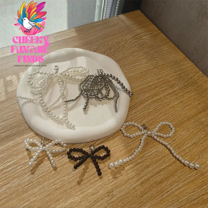 Fashion Shoelaces Clips Buckle Decorations Rhinestones Pearl Gem Casual Flower Shoes Accessories Shoe Charms for Sneakers 1PCS Cheeky Fantail Finds