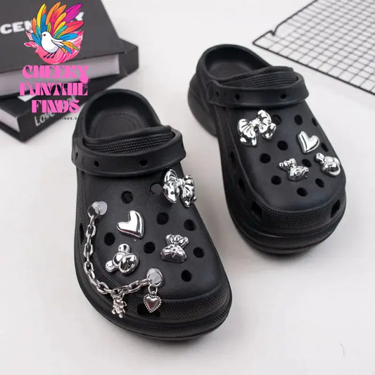 Fashion Trends Shoe Charms DIY Acrylic Cartoon Bear Decoration Buckle for Hole Shoe Charm Accessories Kids Party Girls Gift Cheeky Fantail Finds