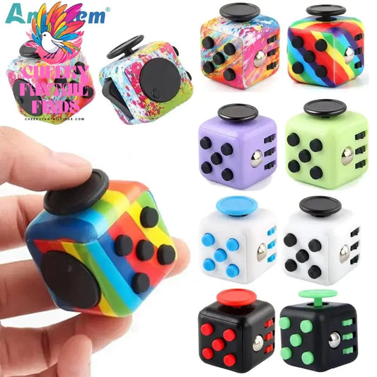 Fidget Cube Antistress Hand Spinner Decompression Toy for Autism ADHD Anxiety Sensory Toys for Kids Adults Stress Relief Toys Cheeky Fantail Finds