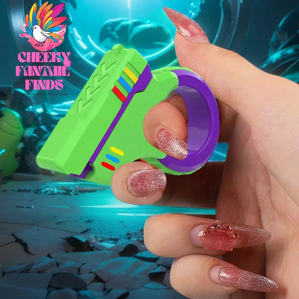 Fidget Slider 3d Printed Fidget Toy Gadget Mini Sliding Rotating Finger Toy Decompress The Magnetic Rotary Slide Small Pistol Cheeky Fantail Finds