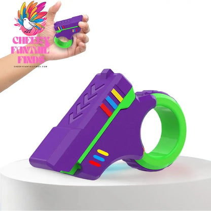 Fidget Slider 3d Printed Fidget Toy Gadget Mini Sliding Rotating Finger Toy Decompress The Magnetic Rotary Slide Small Pistol Cheeky Fantail Finds