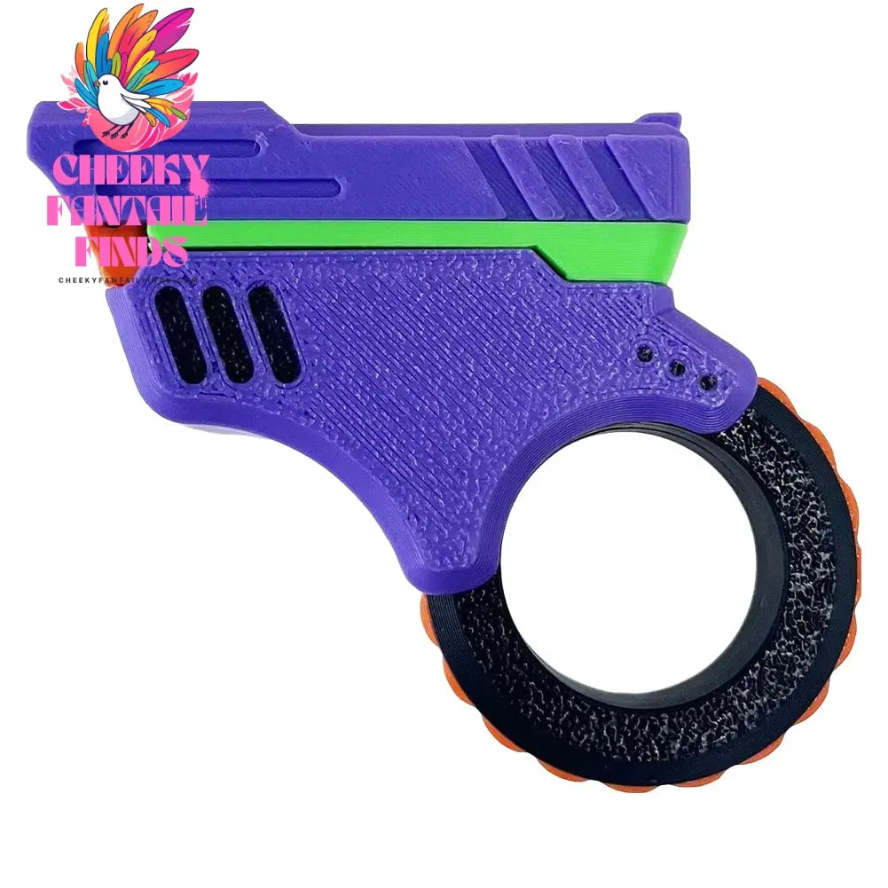 Fidget Slider 3d Printed Fidget Toy Gadget Mini Sliding Rotating Finger Toy Decompress The Magnetic Rotary Slide Small Pistol Cheeky Fantail Finds