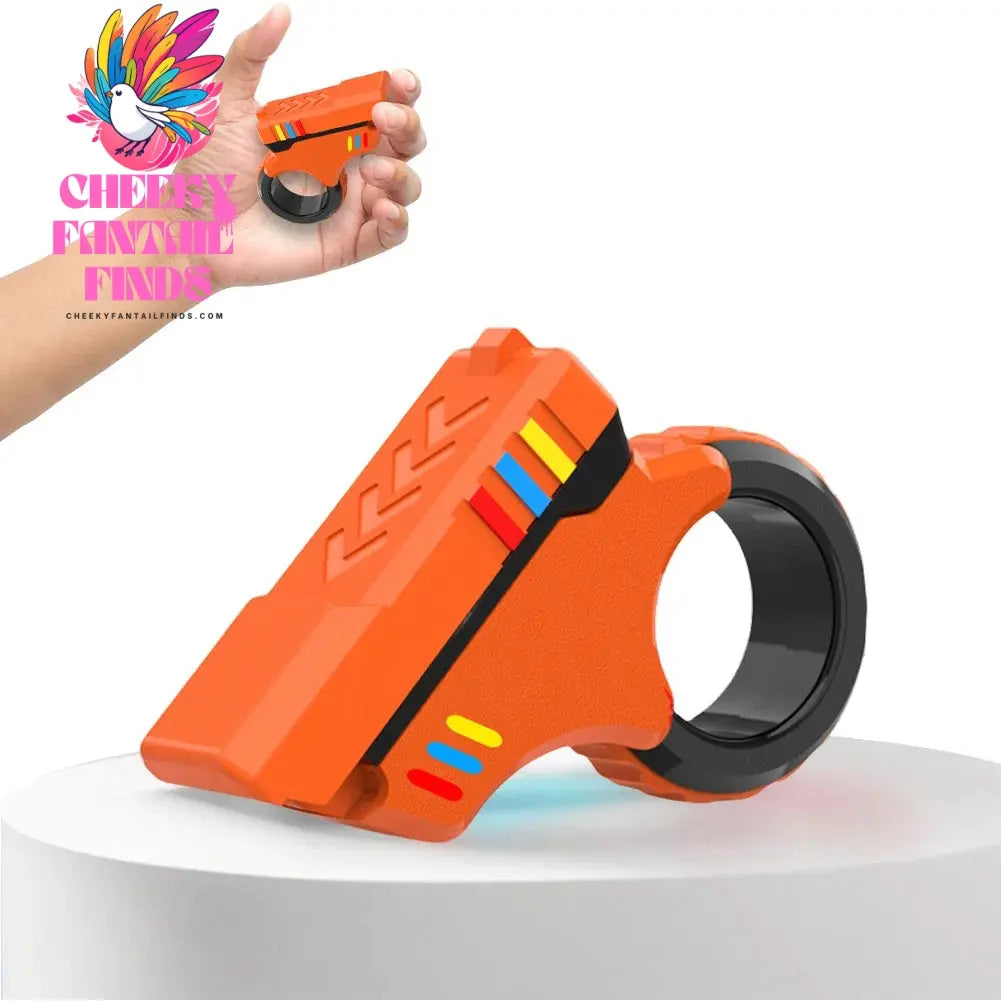 Fidget Slider 3d Printed Fidget Toy Gadget Mini Sliding Rotating Finger Toy Decompress The Magnetic Rotary Slide Small Pistol Cheeky Fantail Finds