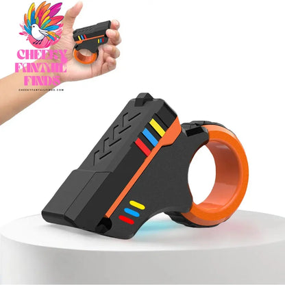 Fidget Slider 3d Printed Fidget Toy Gadget Mini Sliding Rotating Finger Toy Decompress The Magnetic Rotary Slide Small Pistol Cheeky Fantail Finds