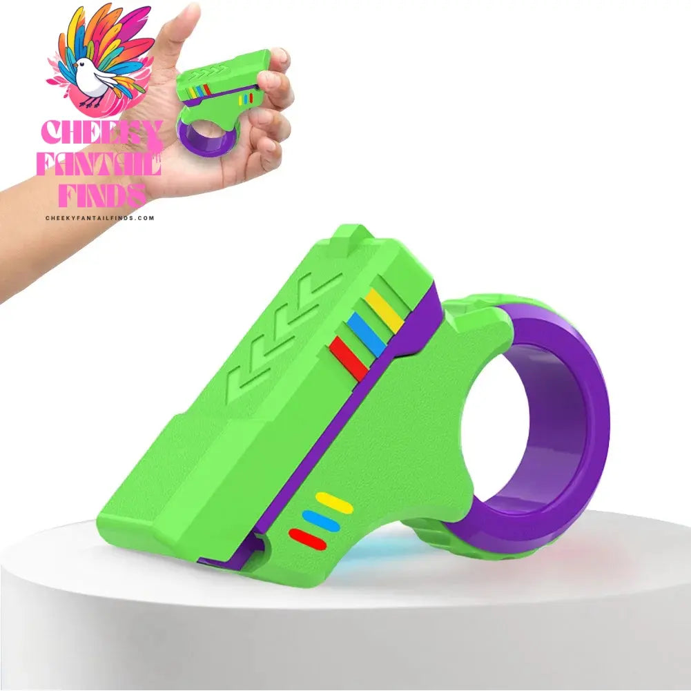 Fidget Slider 3d Printed Fidget Toy Gadget Mini Sliding Rotating Finger Toy Decompress The Magnetic Rotary Slide Small Pistol Cheeky Fantail Finds