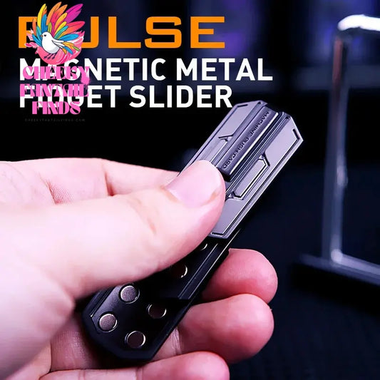 Fingertip Fidget Toys Luminous Slider Magnetic Haptic EDC Clicker Metal Hand Spinner ADHD Tool Anxiety Stress Relief Adult Toys Cheeky Fantail Finds