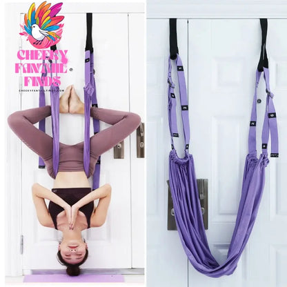 Fitness Hip Stretch Yoga Belt Inverted Rope Pull Stretch Belt Split Lower Waist Trainer Cheeky Fantail Finds