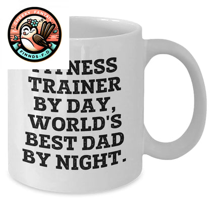 Fitness Trainer Funny Quote White Coffee Mug, Gifts from Men to Fitness Trainers, Unique Father's Day Unique Gifts - Additional