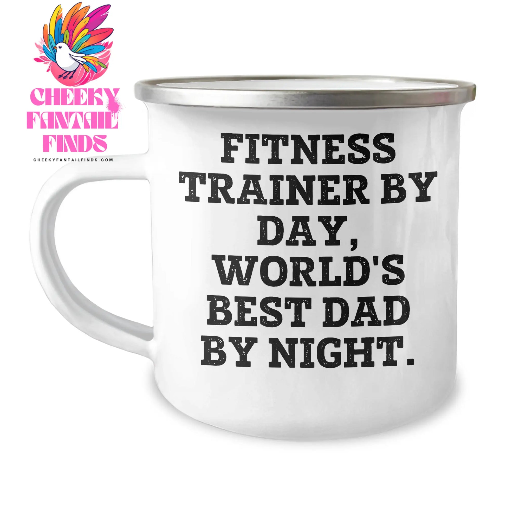Fitness Trainer Gifts from Men, Funny Camping Mug for World's Best Dad By Night, Father's Day Unique Gifts - Image 1