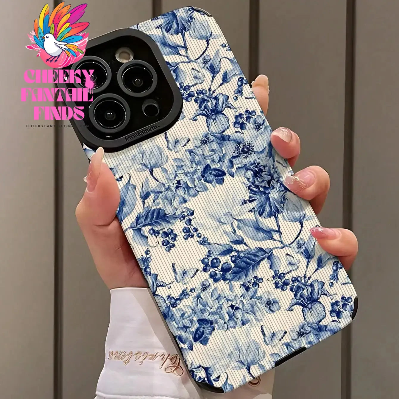 Floral Pattern Phone Case Decorative Phone Protective Cover Phone Cases Compatible with IPhone 16 Pro Max 15 Pro 14Plus 13 12 11 Cheeky Fantail Finds