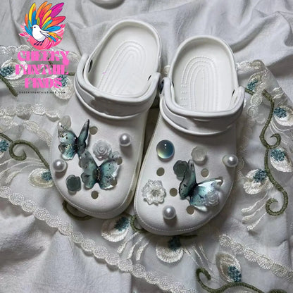 Flower Shoe Buckle Accessories Upper Decoration Cheeky Fantail Finds