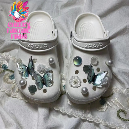 Flower Shoe Buckle Accessories Upper Decoration Cheeky Fantail Finds