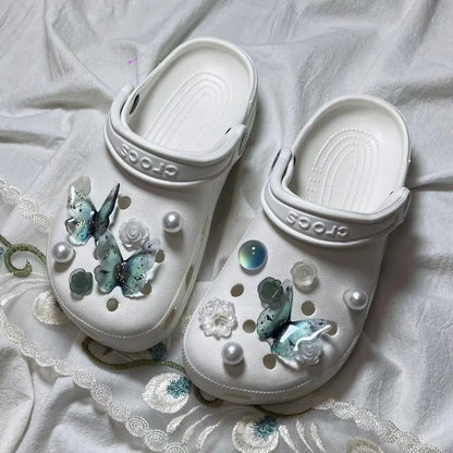Flower Shoe Buckle Accessories Upper Decoration Cheeky Fantail Finds