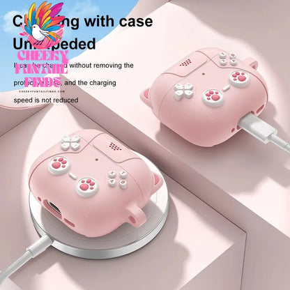 For AirPods 4 2024 Earphones Case Cute Cat Paws Silicone Protective Covers & Hook Earbuds Charging Case For Air Pods Pro 4 Case Cheeky Fantail Finds
