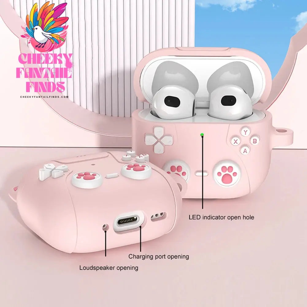 For AirPods 4 2024 Earphones Case Cute Cat Paws Silicone Protective Covers & Hook Earbuds Charging Case For Air Pods Pro 4 Case Cheeky Fantail Finds