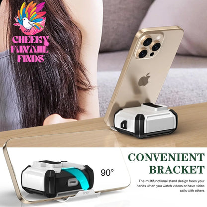 For AirPods 4 Case Secure Lock Full-Body Shockproof Protective Cover 2024 (USB-C) with Keychain Drop-Proof Lock For AirPods 4th Cheeky Fantail Finds