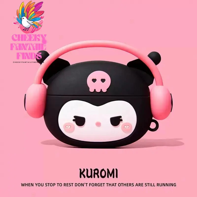 For Airpods 1 2 3 4 Pro Pro 2 Hello Kitty Kuromi Melody Listen To Music Silicone Earphone Case Accessories Cover Cheeky Fantail Finds