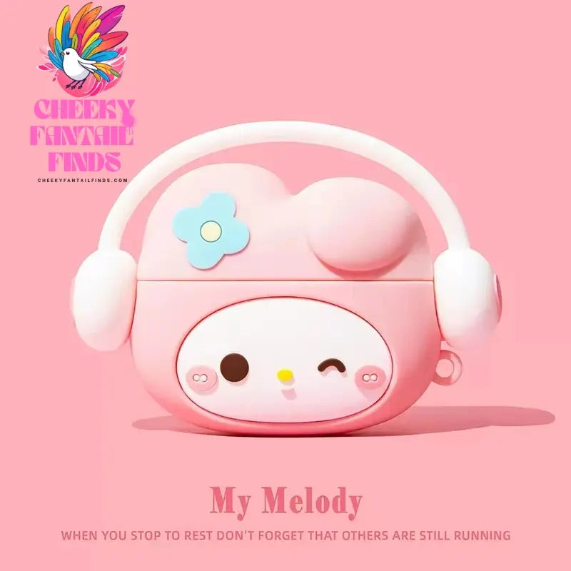 For Airpods 1 2 3 4 Pro Pro 2 Hello Kitty Kuromi Melody Listen To Music Silicone Earphone Case Accessories Cover Cheeky Fantail Finds