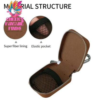 For Airpods 4 2024 Case Carrying Pouch PU Leather Bag Shockproof Earpods Cover Universal Bag Headphone Storage For AirPods Case Cheeky Fantail Finds